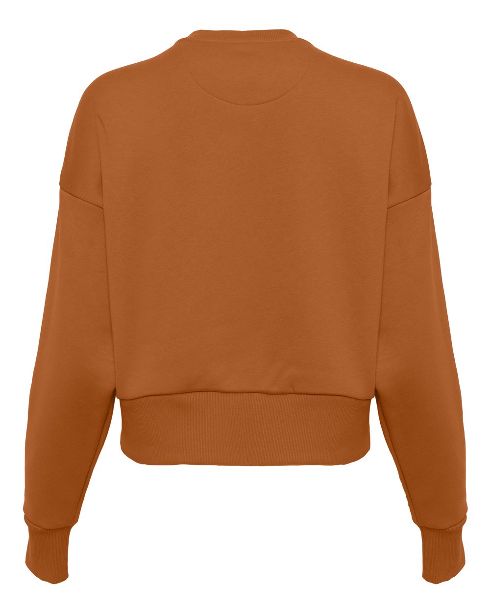 Next Level 9087 Women's Heavyweight Crewneck Sweatshirt in Clay, back