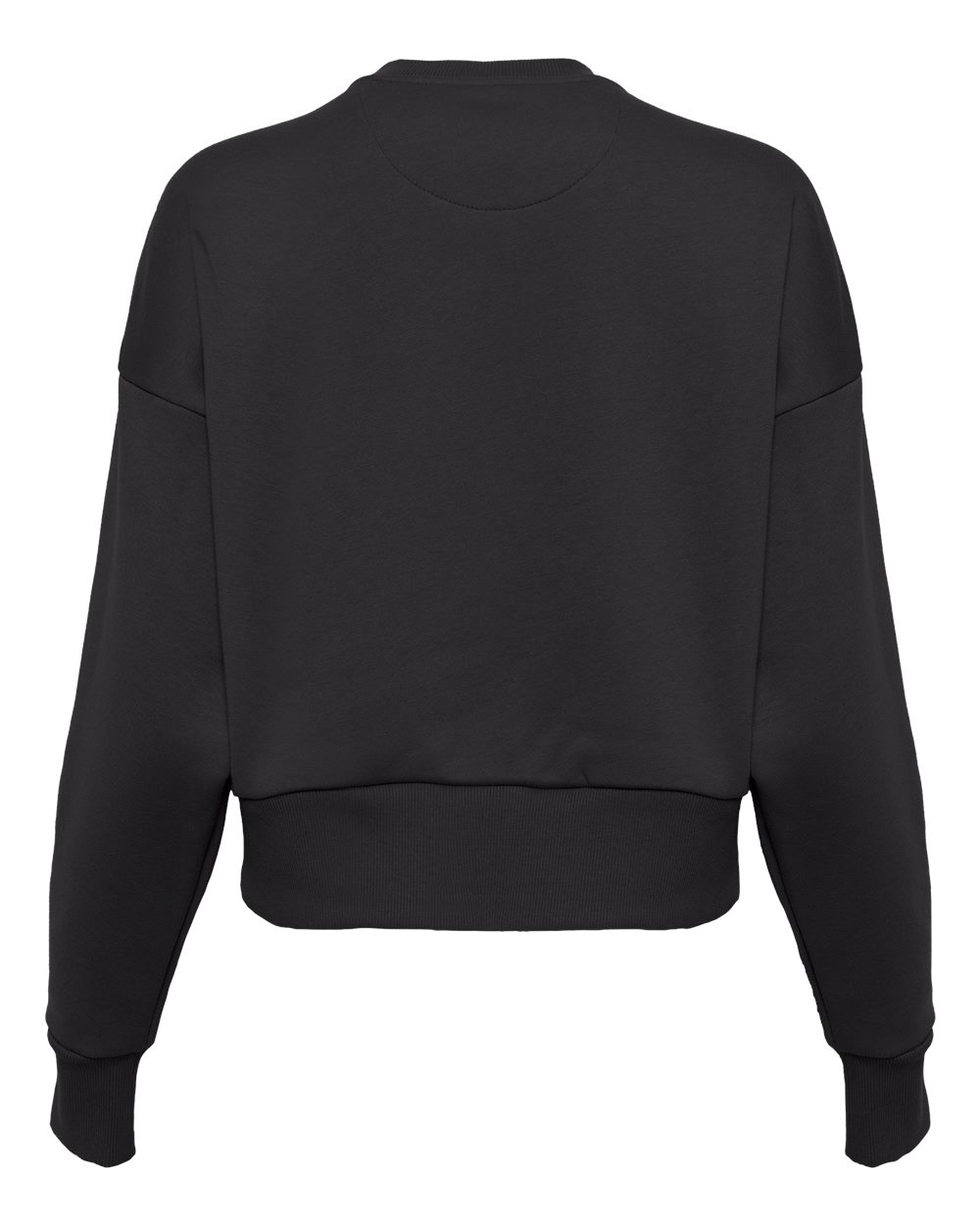 Next Level 9087 Women's Heavyweight Crewneck Sweatshirt in Graphite Black, back