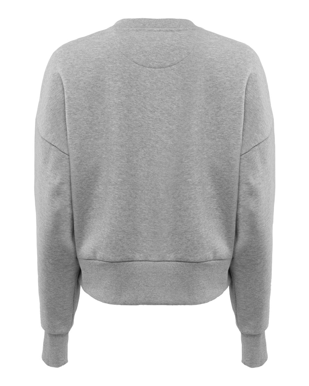 Next Level 9087 Women's Heavyweight Crewneck Sweatshirt in Heather Grey, back