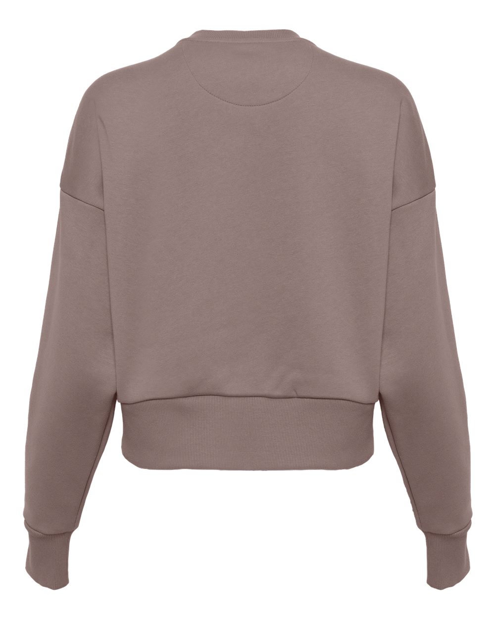 Next Level 9087 Women's Heavyweight Crewneck Sweatshirt in Shiitake, back