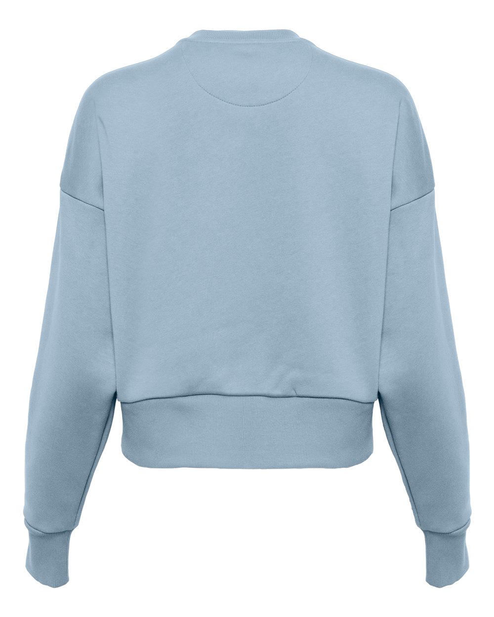 Next Level 9087 Women's Heavyweight Crewneck Sweatshirt in Stonewash Denim, back