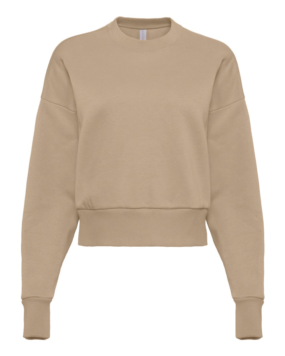 Next Level 9087 Women's Heavyweight Crewneck Sweatshirt in Tan