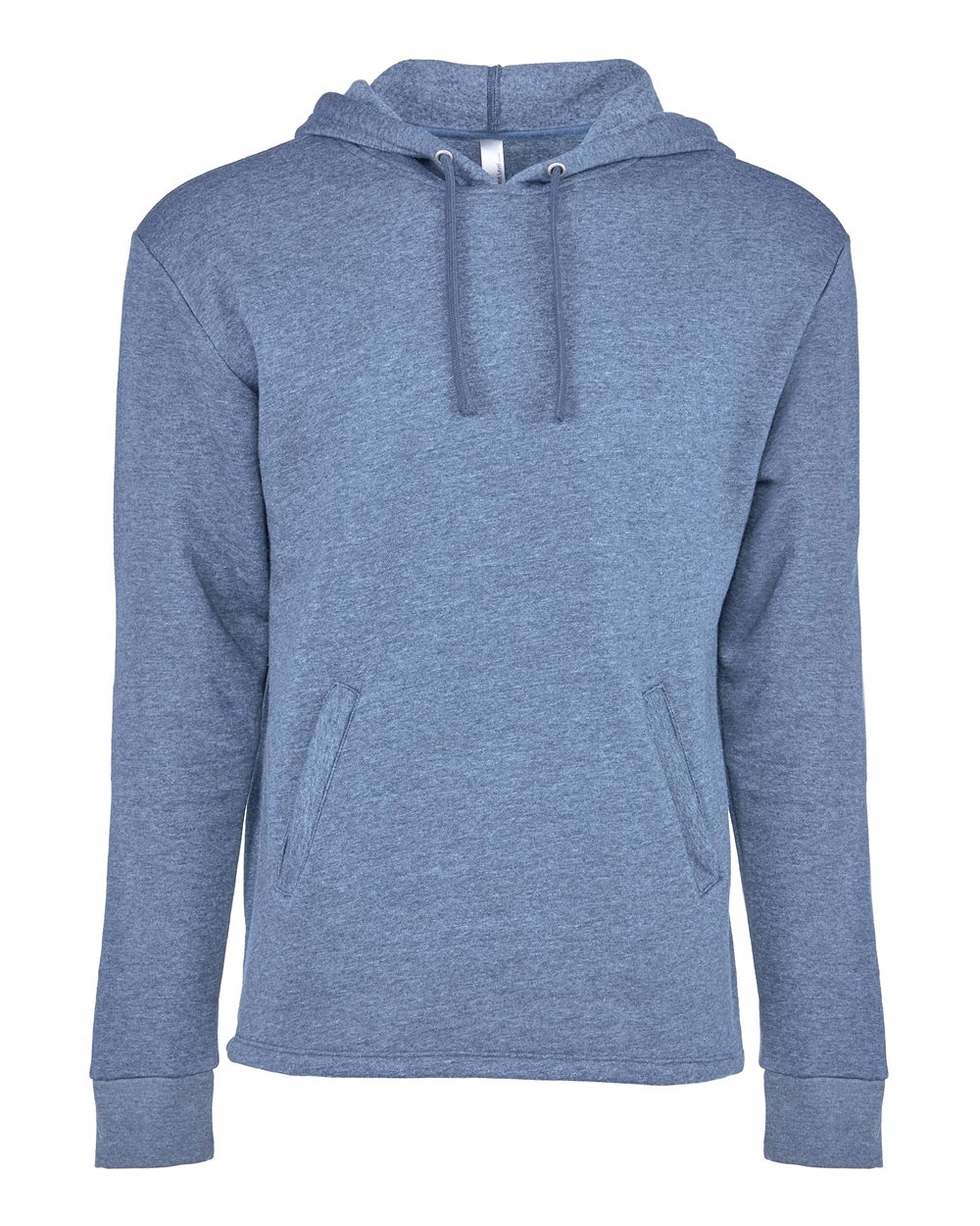 Next Level 9300 Unisex Malibu Welt Pocket Hoodie Sweatshirt in Heather Bay Blue