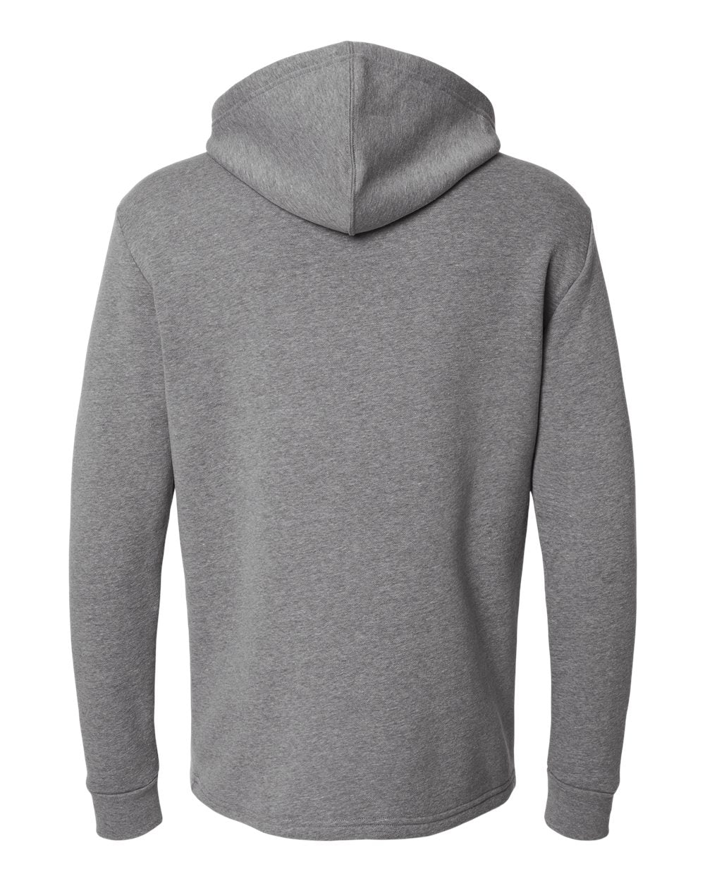 Next Level 9300 Unisex Malibu Welt Pocket Hoodie Sweatshirt in Heather Grey, back
