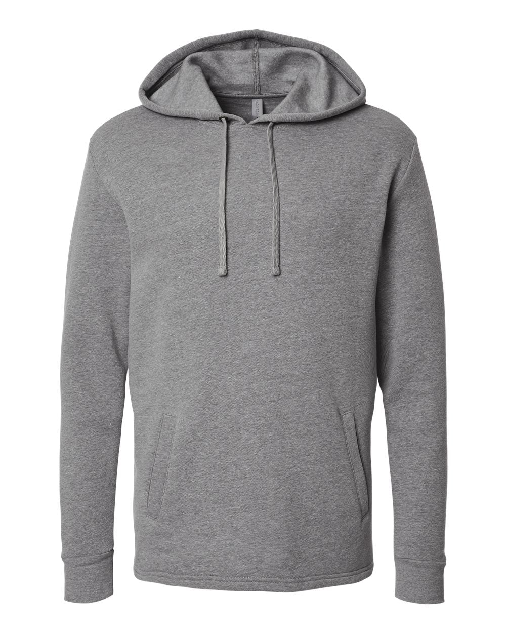 Next Level 9300 Unisex Malibu Welt Pocket Hoodie Sweatshirt in Heather Grey