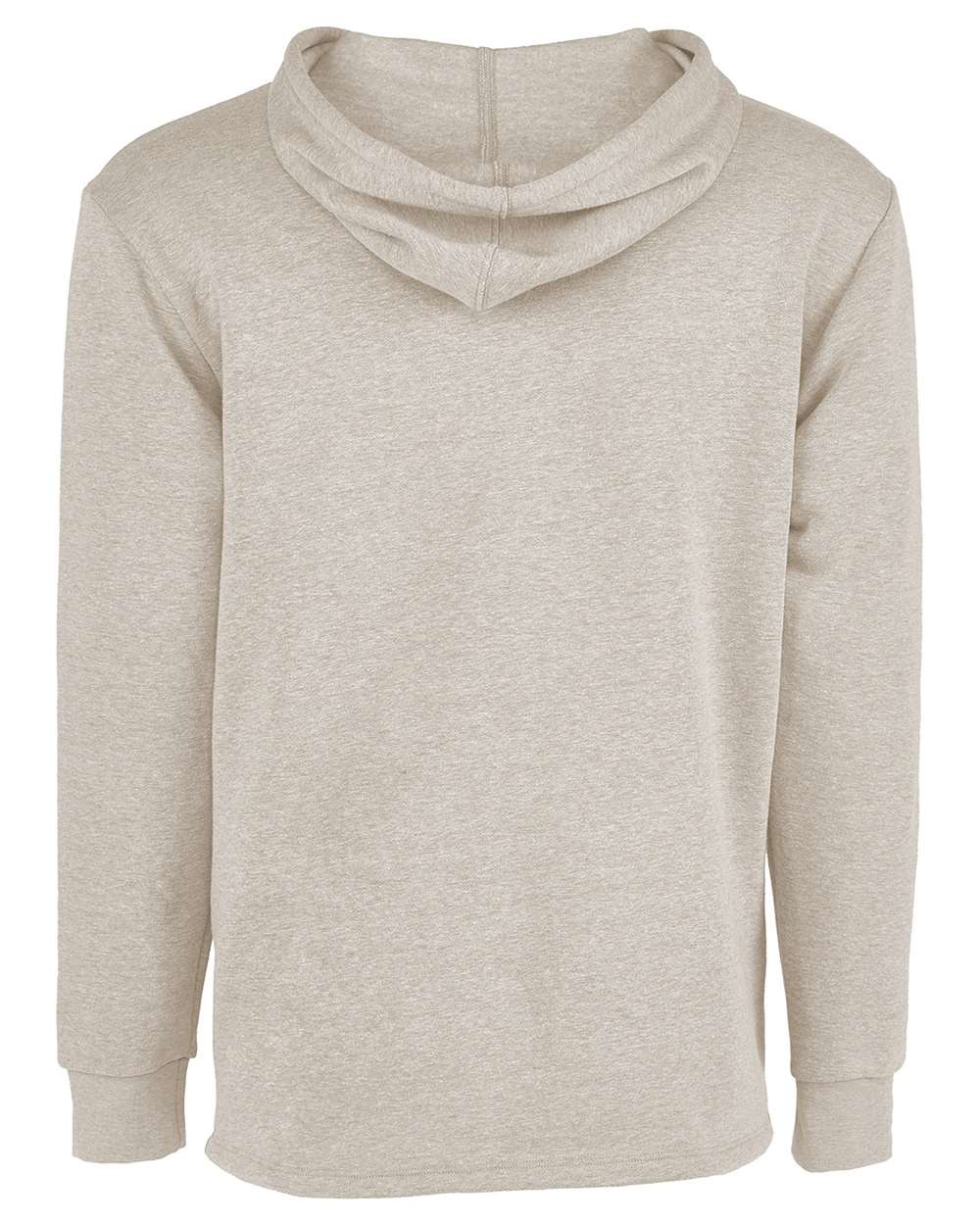 Next Level 9300 Unisex Malibu Welt Pocket Hoodie Sweatshirt in Oatmeal, back