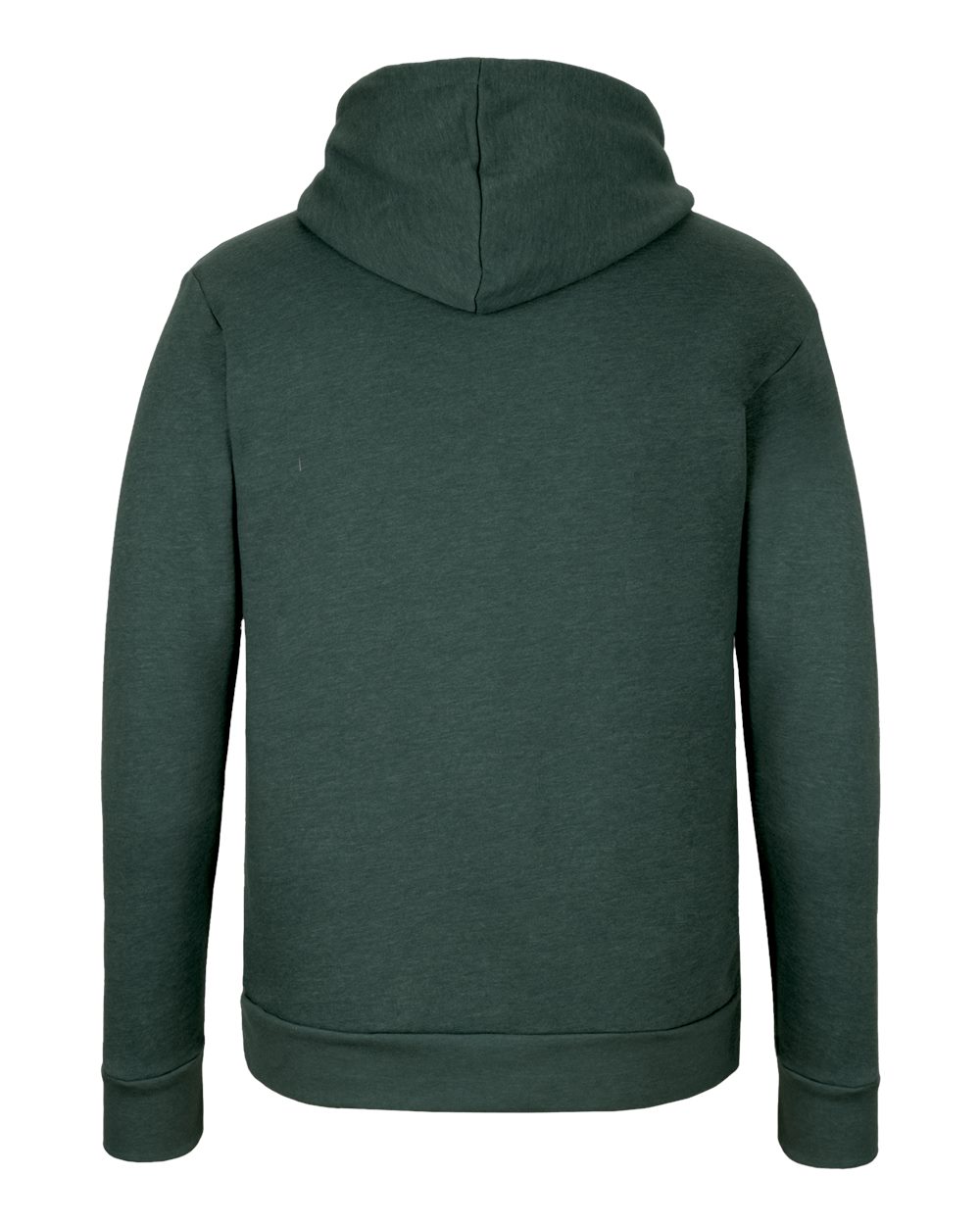 Next Level 9302 Unisex Malibu Hoodie Sweatshirt in Heather Forest Green, back