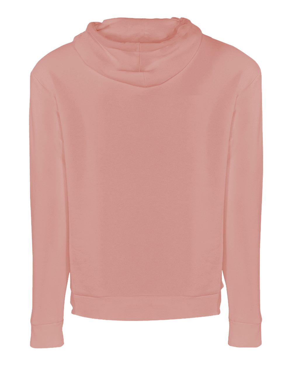Next Level 9303 Unisex Santa Barbara Hoodie Sweatshirt in Desert Pink, back