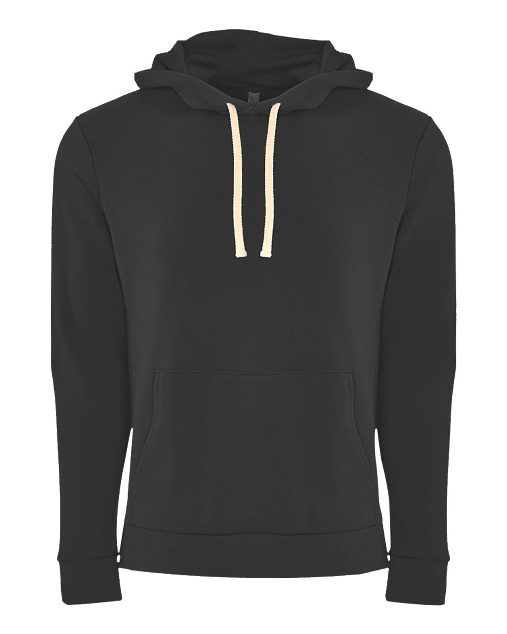 Next Level 9303 Unisex Santa Barbara Hoodie Sweatshirt in Graphite Black