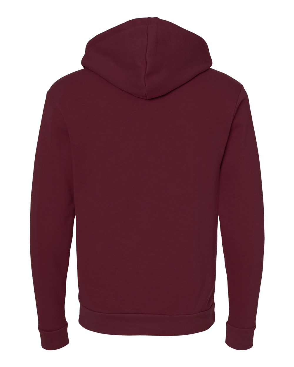 Next Level 9303 Unisex Santa Barbara Hoodie Sweatshirt in Maroon, back