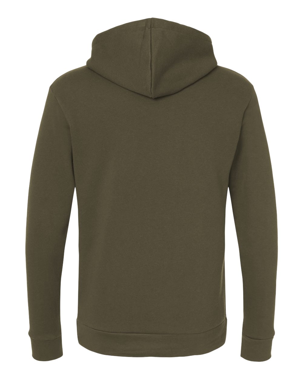 Next Level 9303 Unisex Santa Barbara Hoodie Sweatshirt in Military Green, back