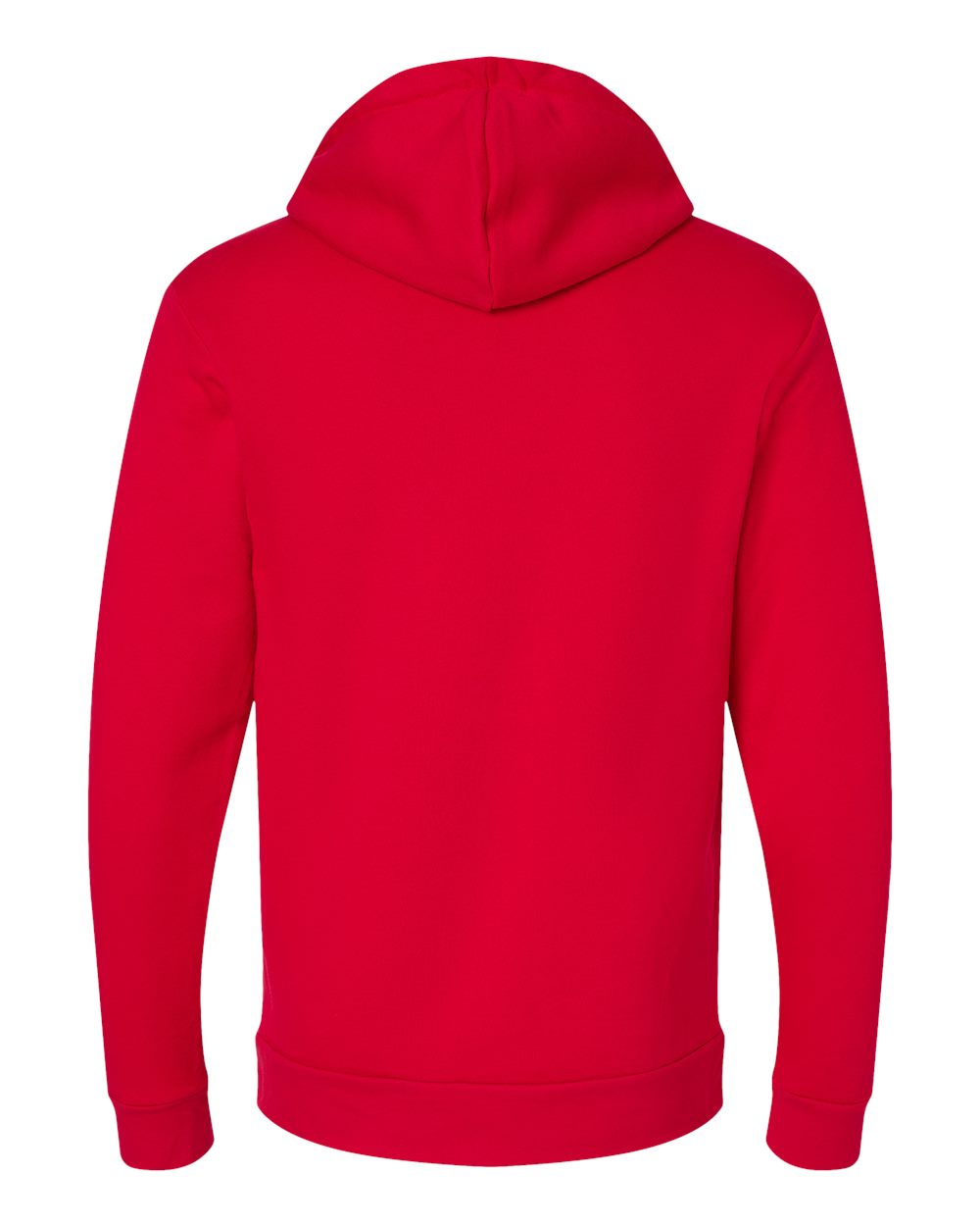 Next Level 9303 Unisex Santa Barbara Hoodie Sweatshirt in Red, back