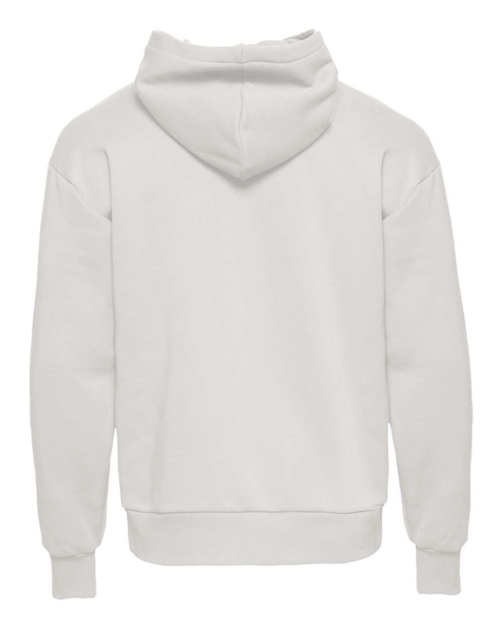 Next Level 9307 Unisex Heavyweight Fleece Hoodie Sweatshirt in Bone, back