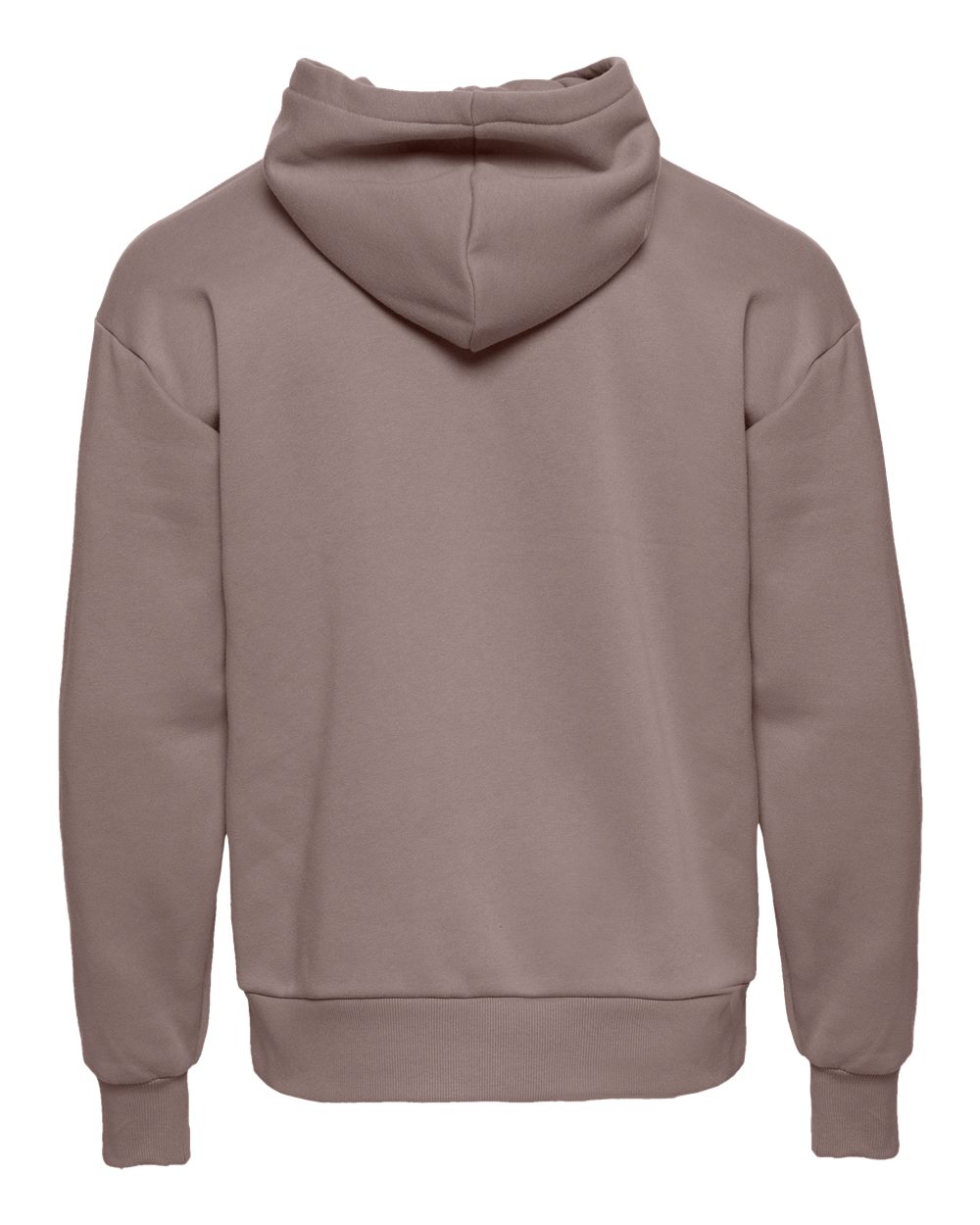 Next Level 9307 Unisex Heavyweight Fleece Hoodie Sweatshirt in Shiitake, back