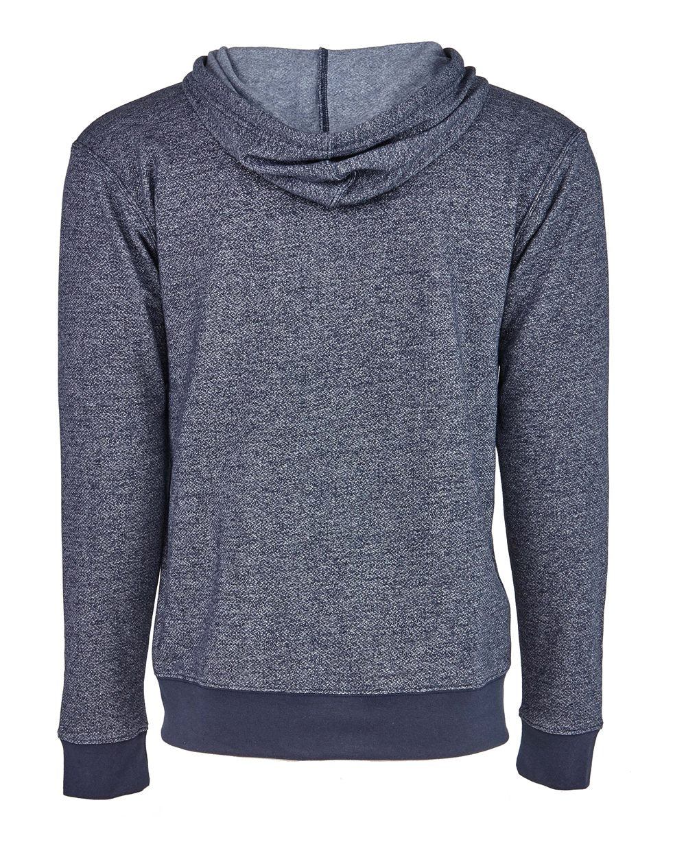 Next Level 9600 Unisex Pacifica Full-Zip Hoodie Sweatshirt in Navy, back