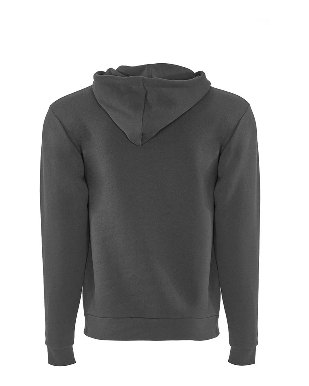 Next Level 9602 Unisex Santa Barbara Full-Zip Hoodie Sweatshirt in Heavy Metal, back