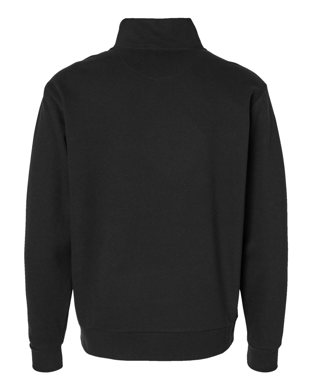 Next Level 9643 Unisex Fleece Quarter-Zip Pullover in Black, back