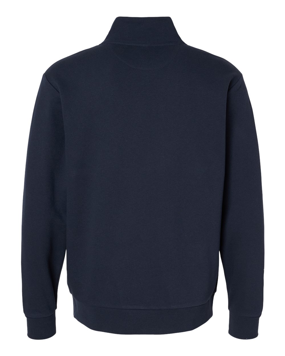 Next Level 9643 Unisex Fleece Quarter-Zip Pullover in Midnight Navy, back