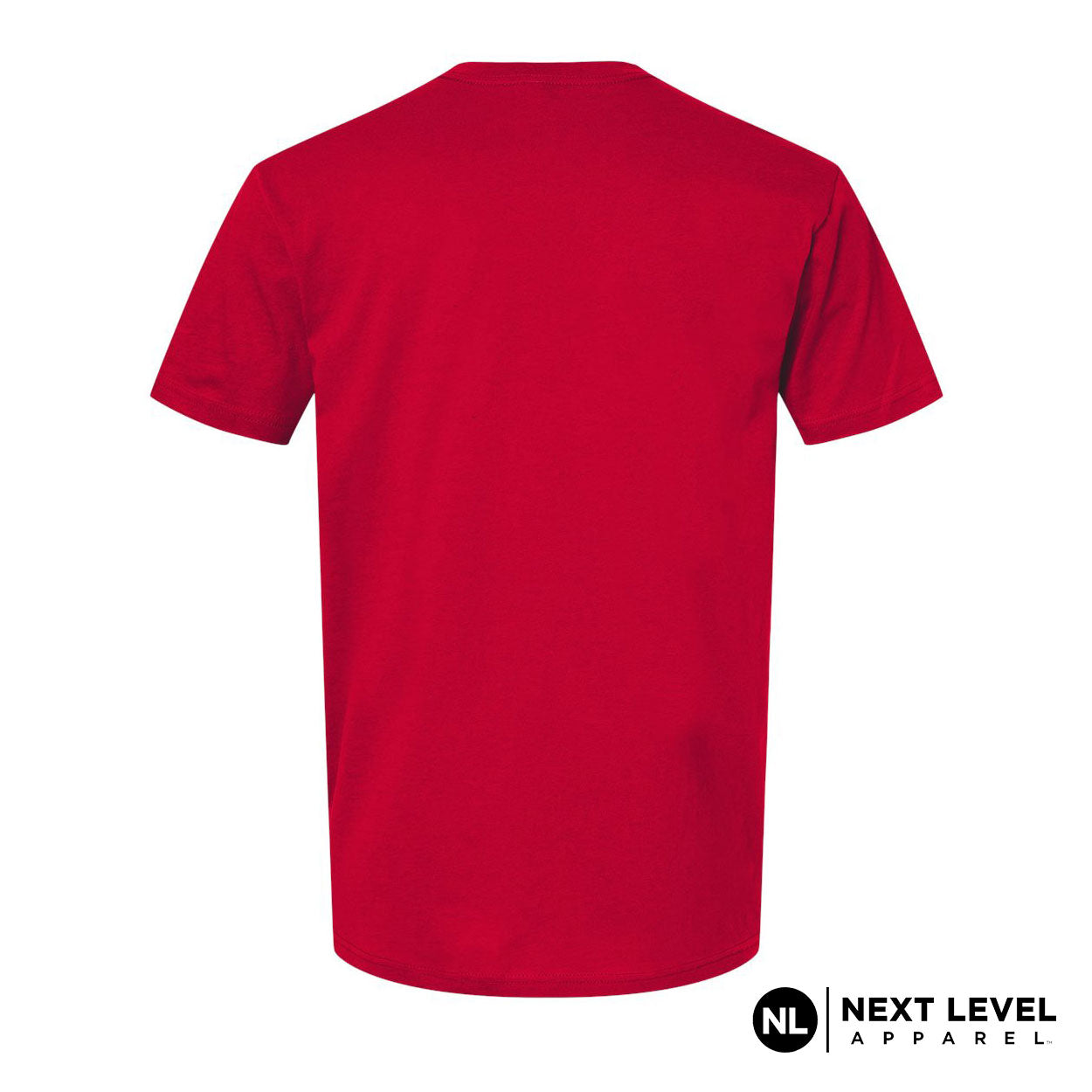 Next Level T-Shirt Red back