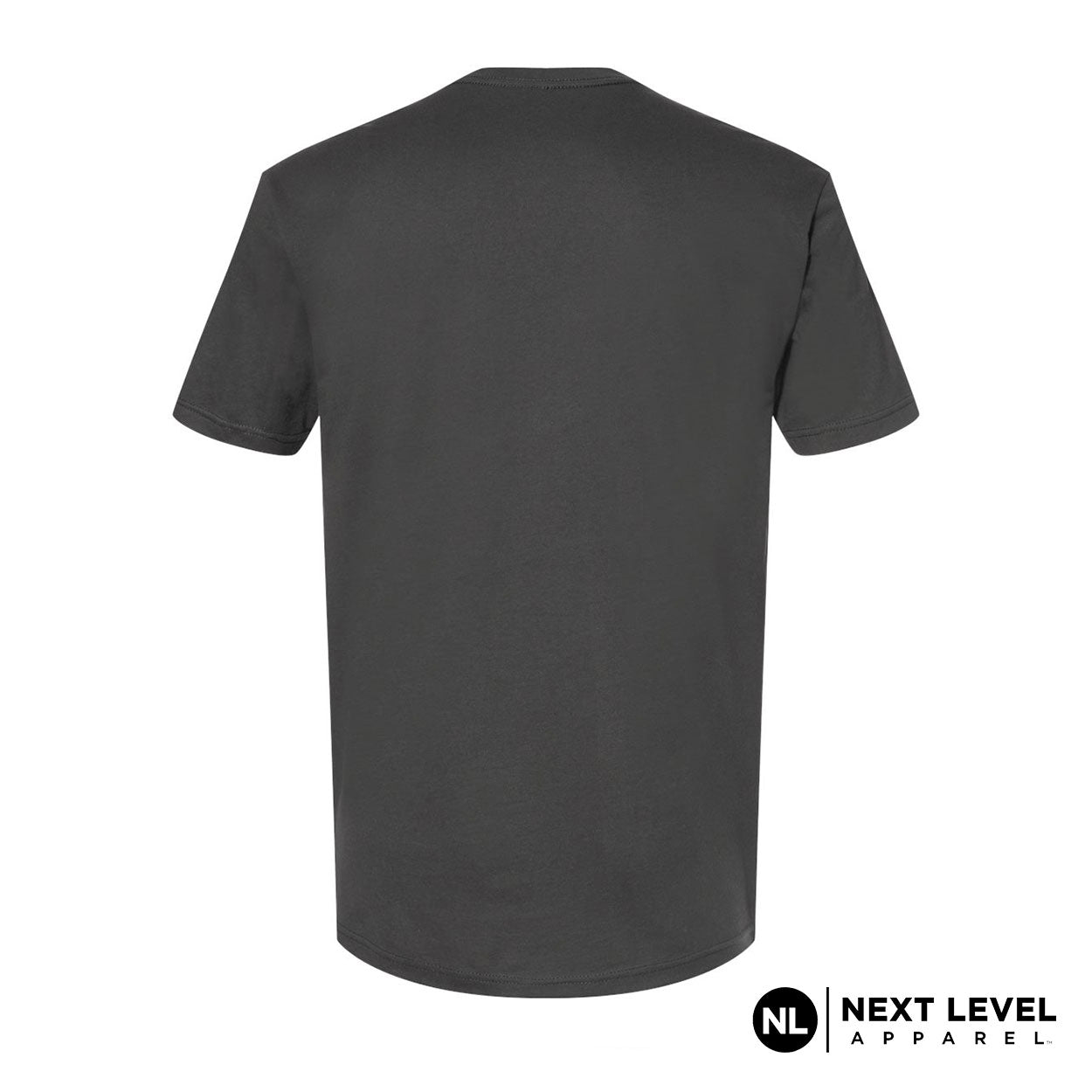 Next Level T-Shirt Charcoal back