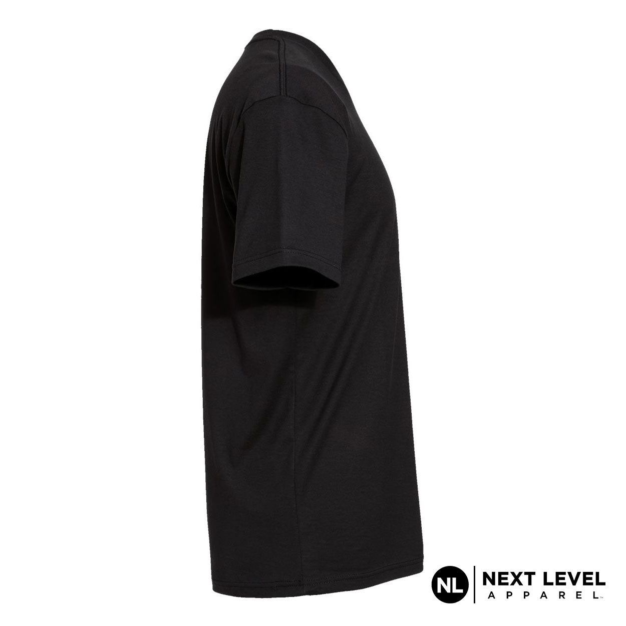 Next Level T-Shirt Black right sleeve