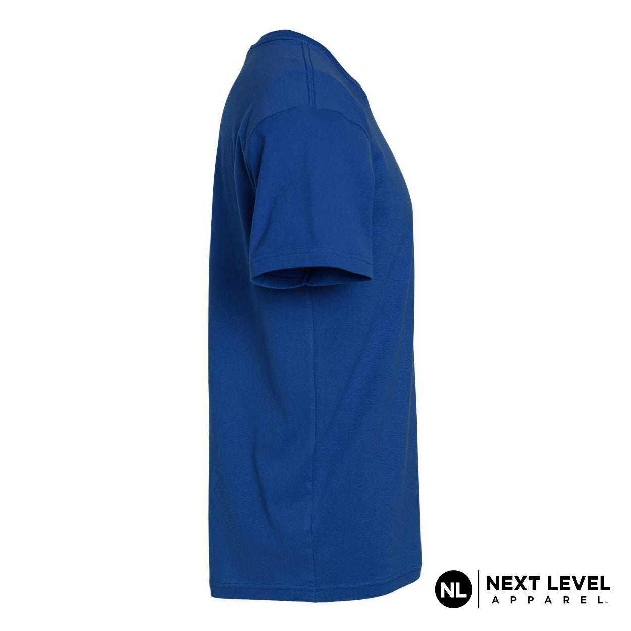 Next Level T-Shirt Royal right sleeve