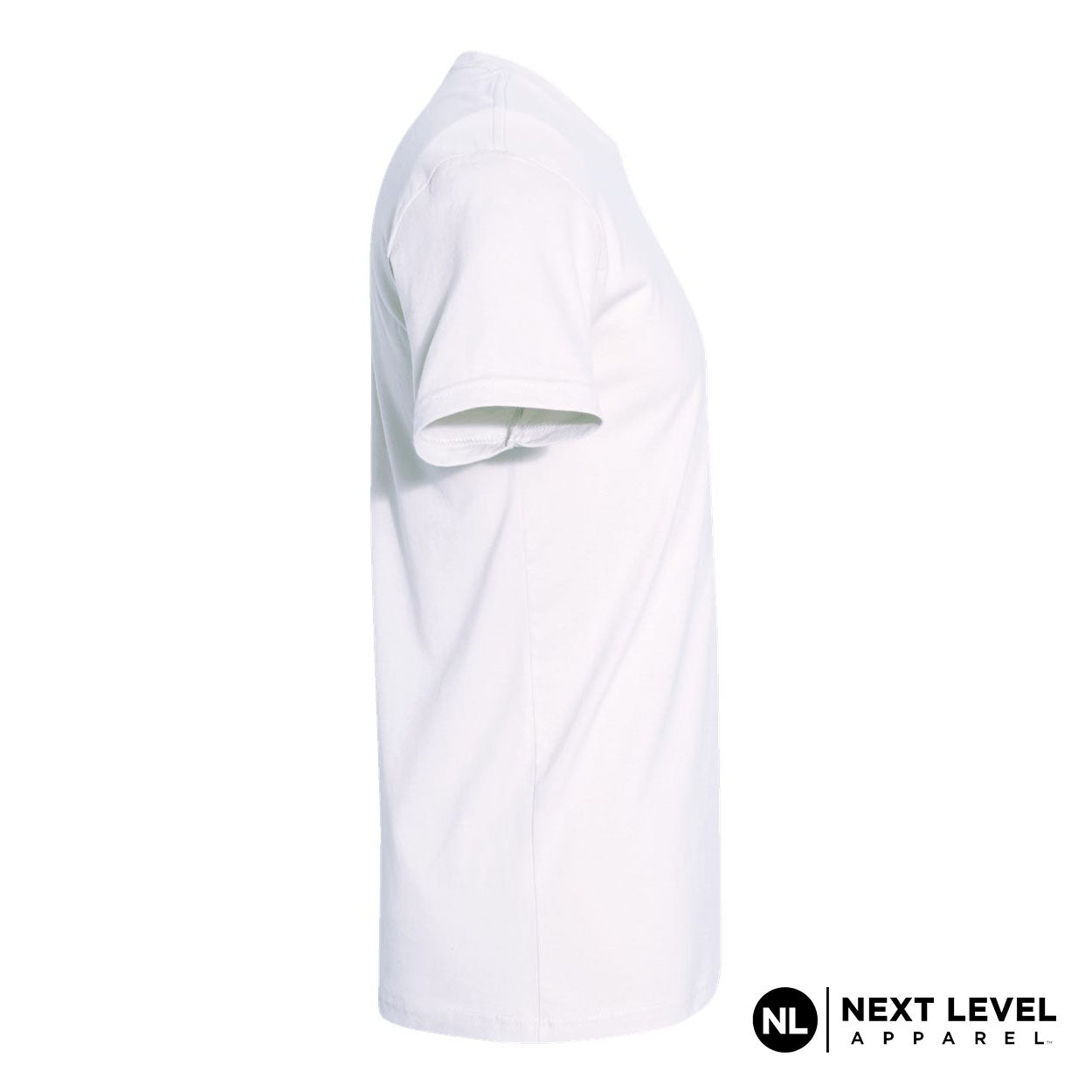 Next Level T-Shirt White right sleeve