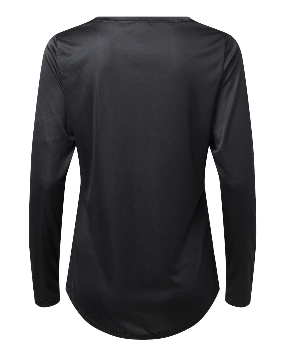 Paragon 214 Women's Long Islander Performance Long Sleeve T-Shirt in Black, back