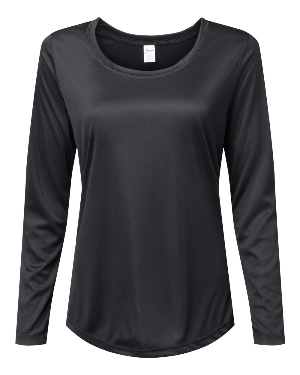 Paragon 214 Women's Long Islander Performance Long Sleeve T-Shirt in Black