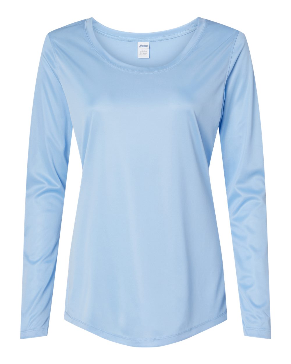 Paragon 214 Women's Long Islander Performance Long Sleeve T-Shirt in Blue Mist
