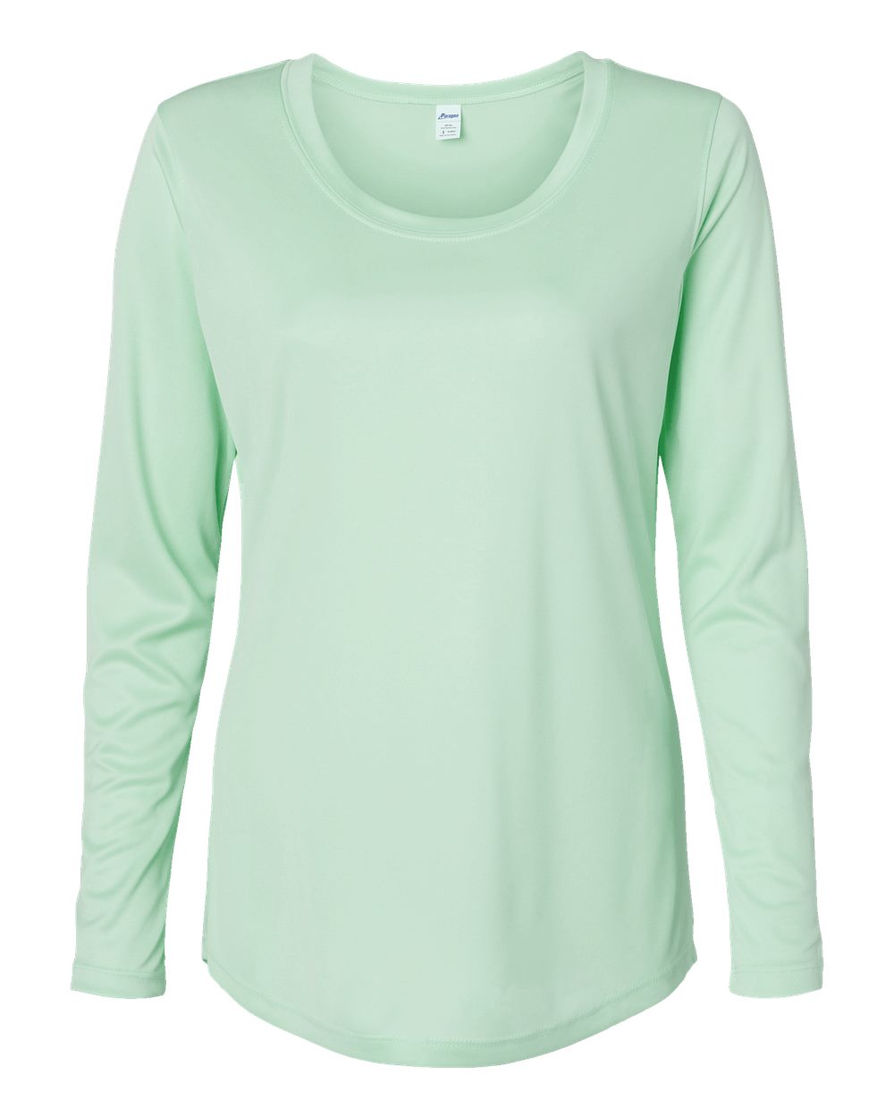 Paragon 214 Women's Long Islander Performance Long Sleeve T-Shirt in Mint Green
