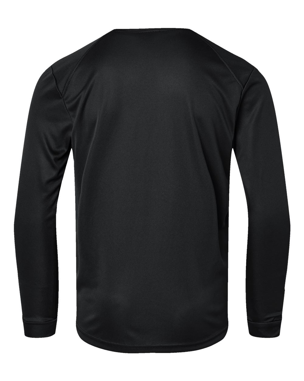 Paragon 218Y Youth Long Islander Performance Long Sleeve T-Shirt in Black, back