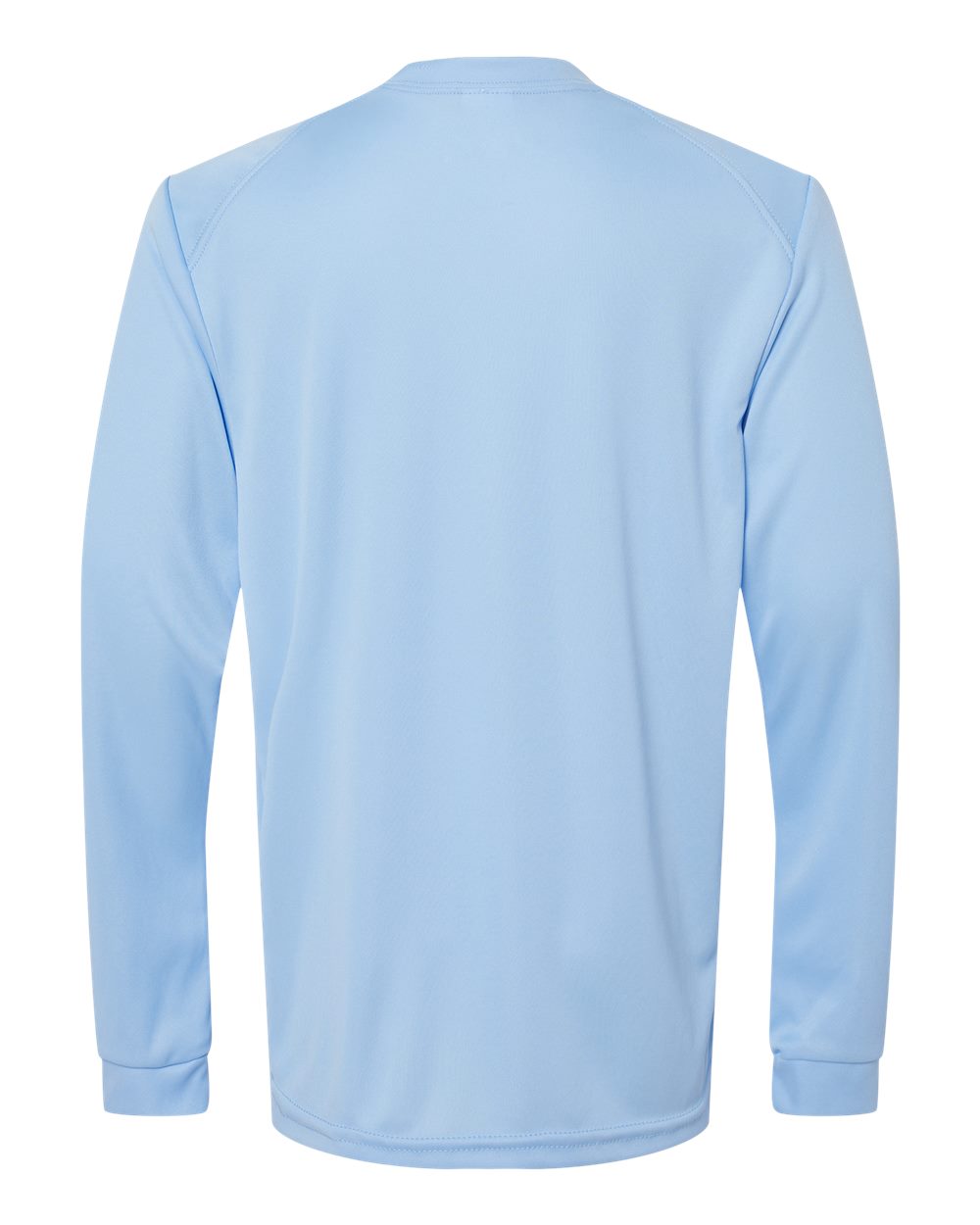 Paragon 218Y Youth Long Islander Performance Long Sleeve T-Shirt in Blue Mist, back