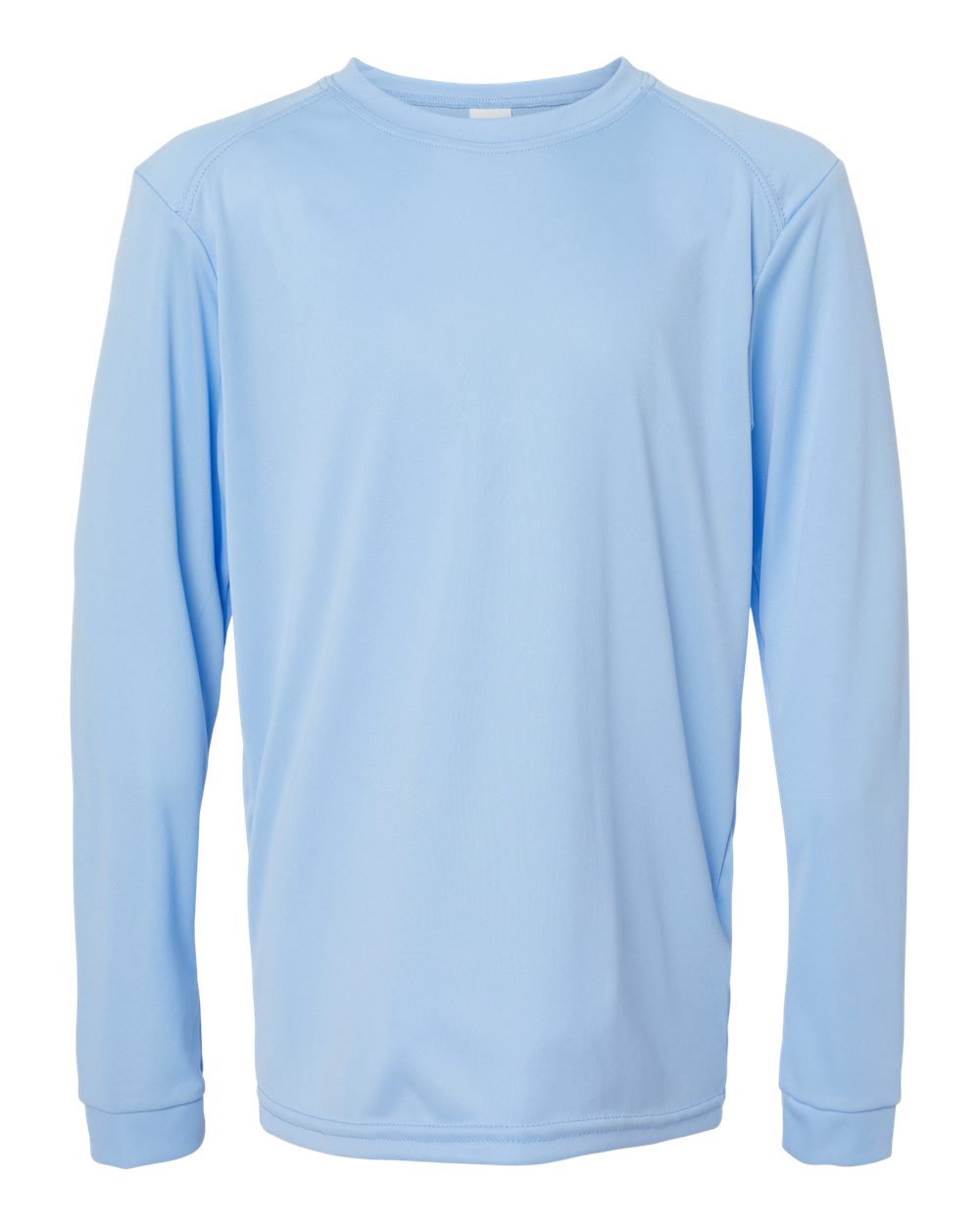 Paragon 218Y Youth Long Islander Performance Long Sleeve T-Shirt in Blue Mist