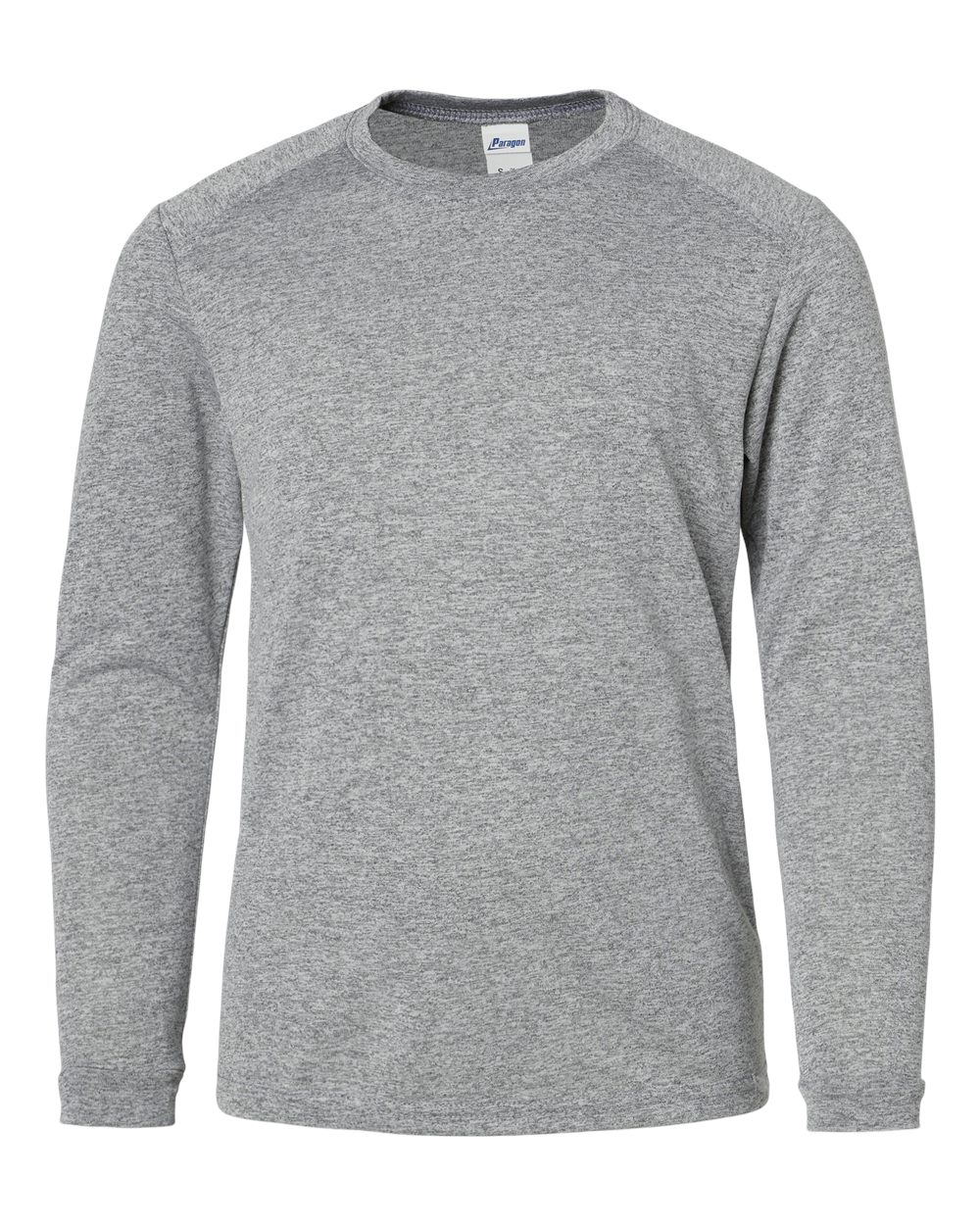 Paragon 218Y Youth Long Islander Performance Long Sleeve T-Shirt in Heather Grey