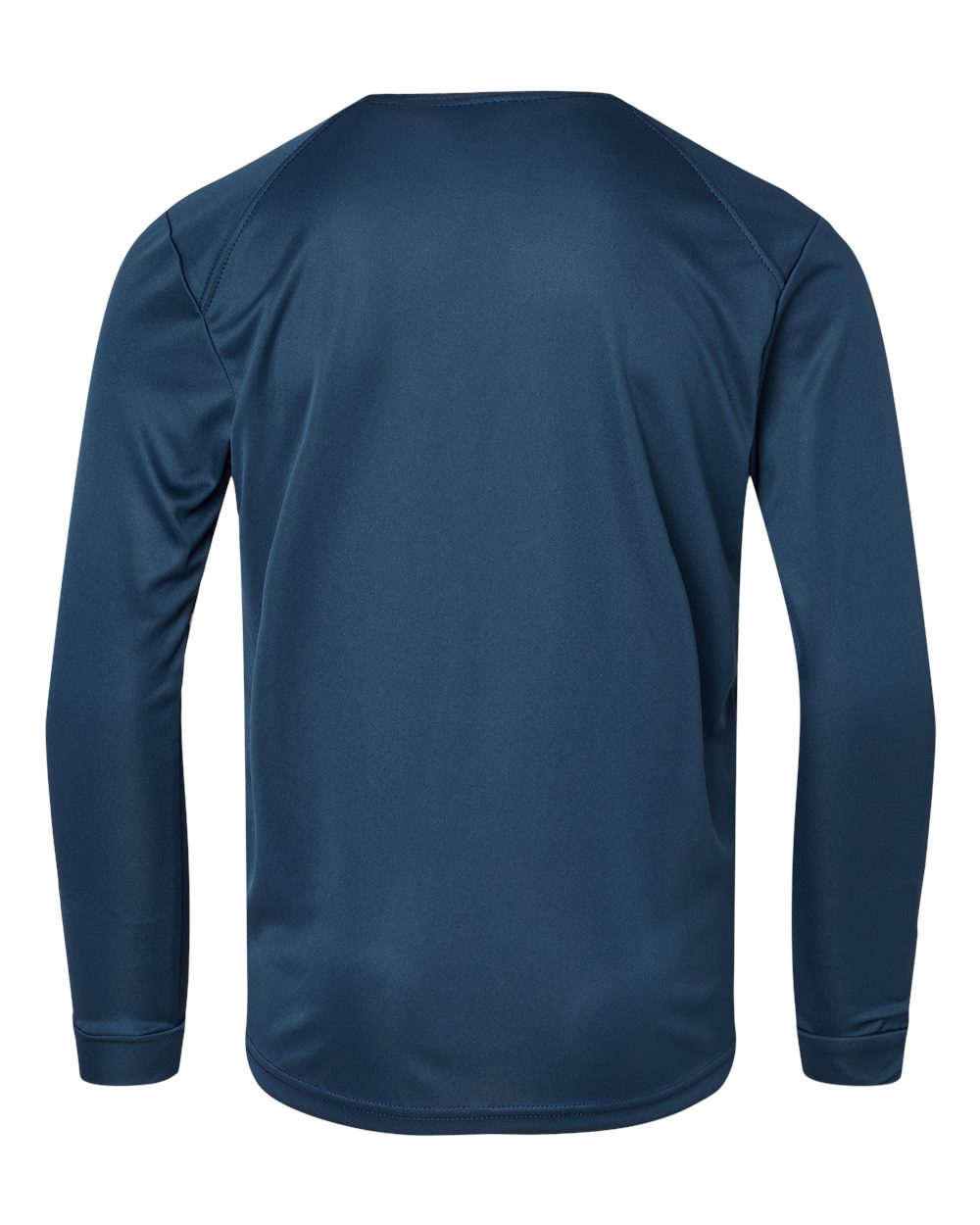 Paragon 218Y Youth Long Islander Performance Long Sleeve T-Shirt in Navy, back