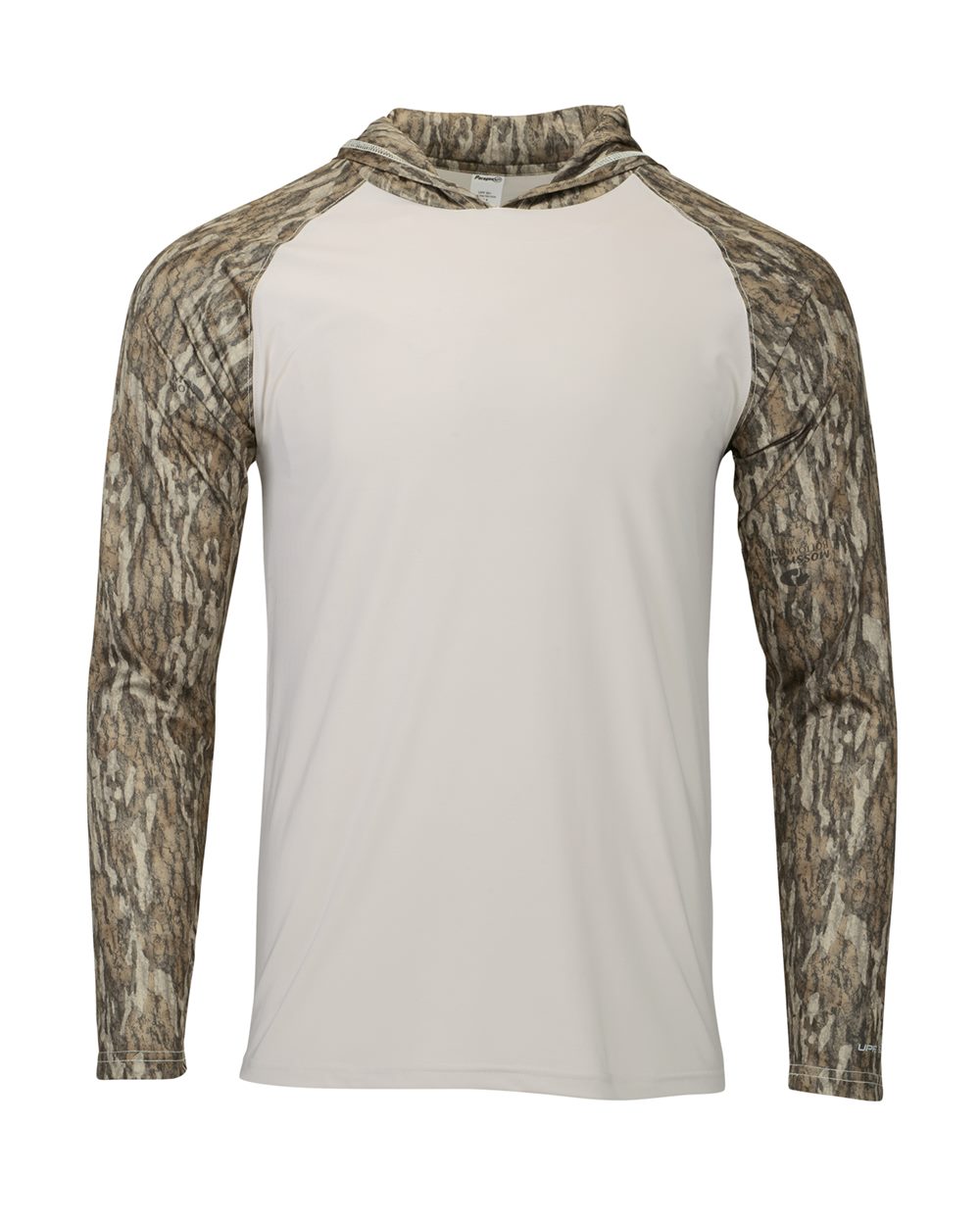 Paragon 241 Men's Biloxi Performance Colorblocked Hooded Long Sleeve T-Shirt in Bottomland