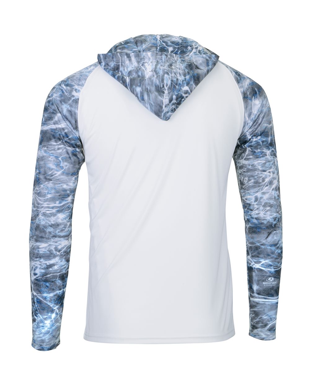 Paragon 241 Men's Biloxi Performance Colorblocked Hooded Long Sleeve T-Shirt in Steelhead, back