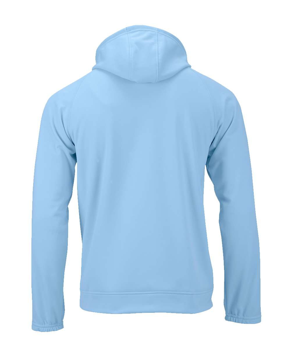 Paragon 305 Unisex Vail Performance Fleece Hooded Sweatshirt in Blue Mist, back