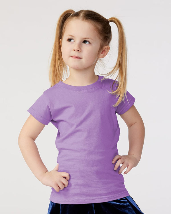 Rabbit Skins 3316 Toddler Girls Fine Jersey Tee