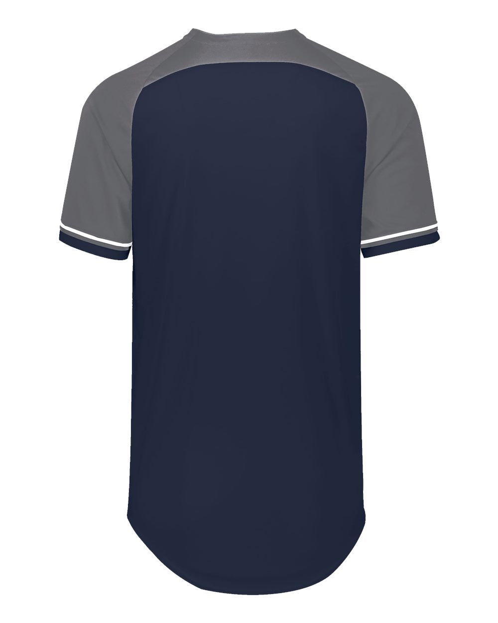 Russell Athletic R01X3M Unisex Classic V-Neck Jersey in Navy/ Steel/ White, back