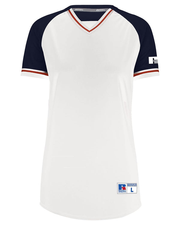Russell Athletic R01X3X Women's Classic V-Neck Jersey