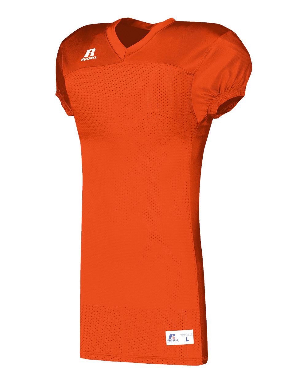 Russell Athletic S8623W Youth Jersey With Side Inserts in Burnt Orange
