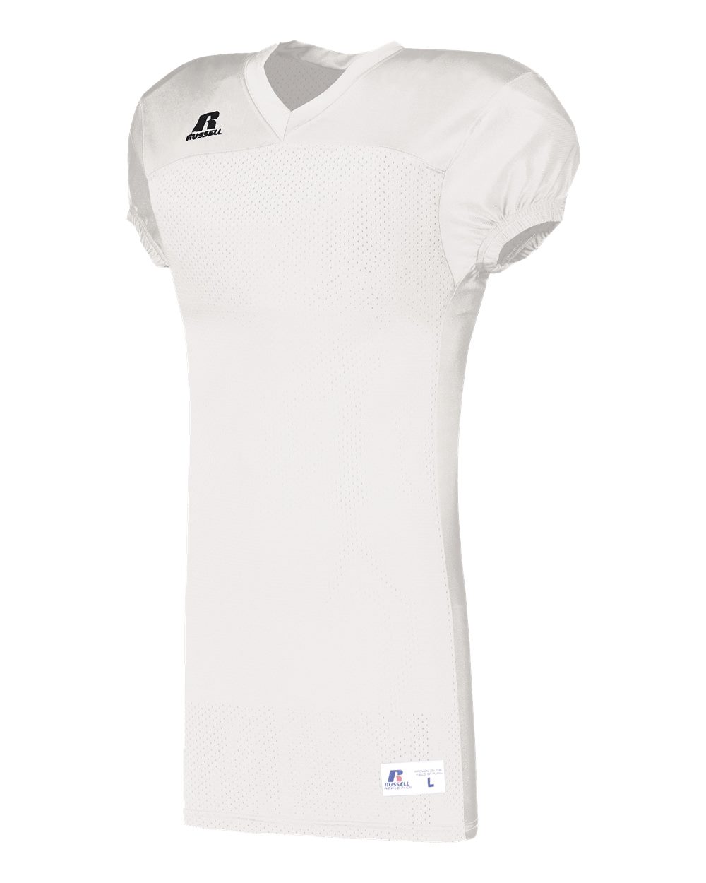 Russell Athletic S8623W Youth Jersey With Side Inserts in White