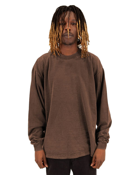 Shaka Wear SHGDLS Unisex Max Heavyweight Garment-Dyed Long Sleeve Tee