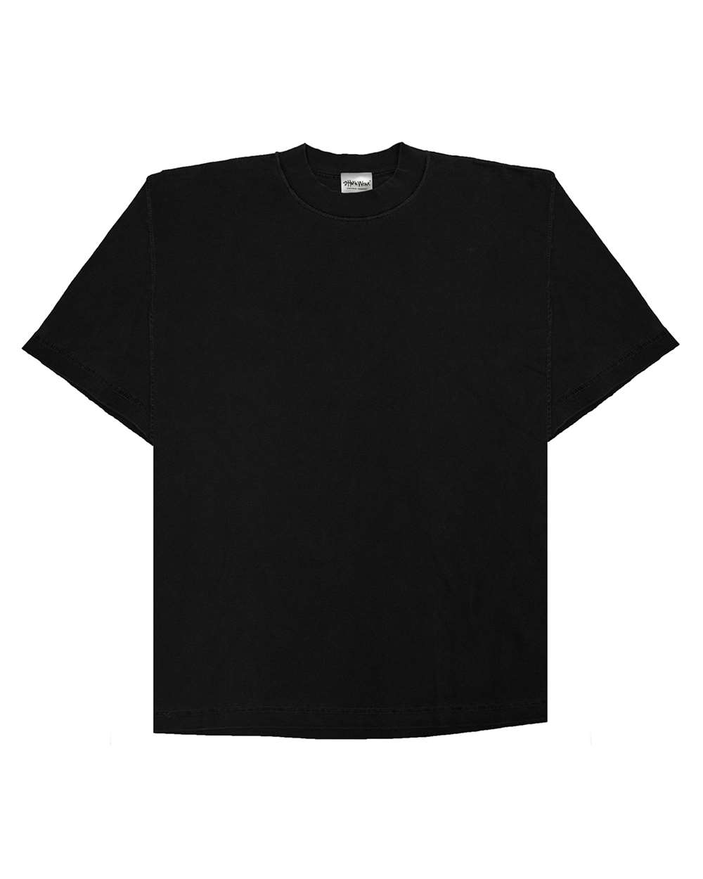 Shaka Wear SHGRS Unisex Garment-Dyed Reverse Tee in Black