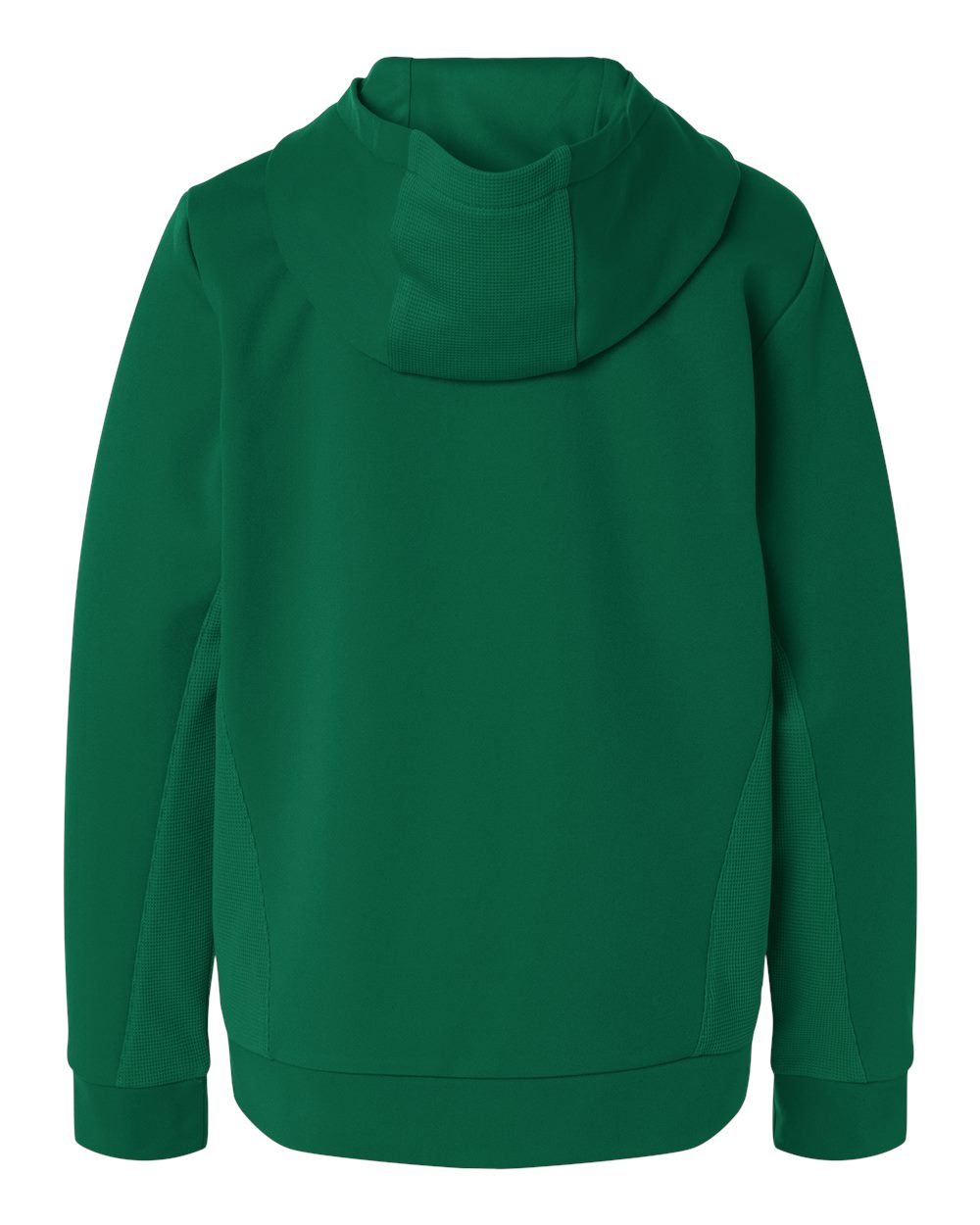 Team 365 TT400Y Youth Squad Hooded Tech Fleece Pullover in Sport Forest, back