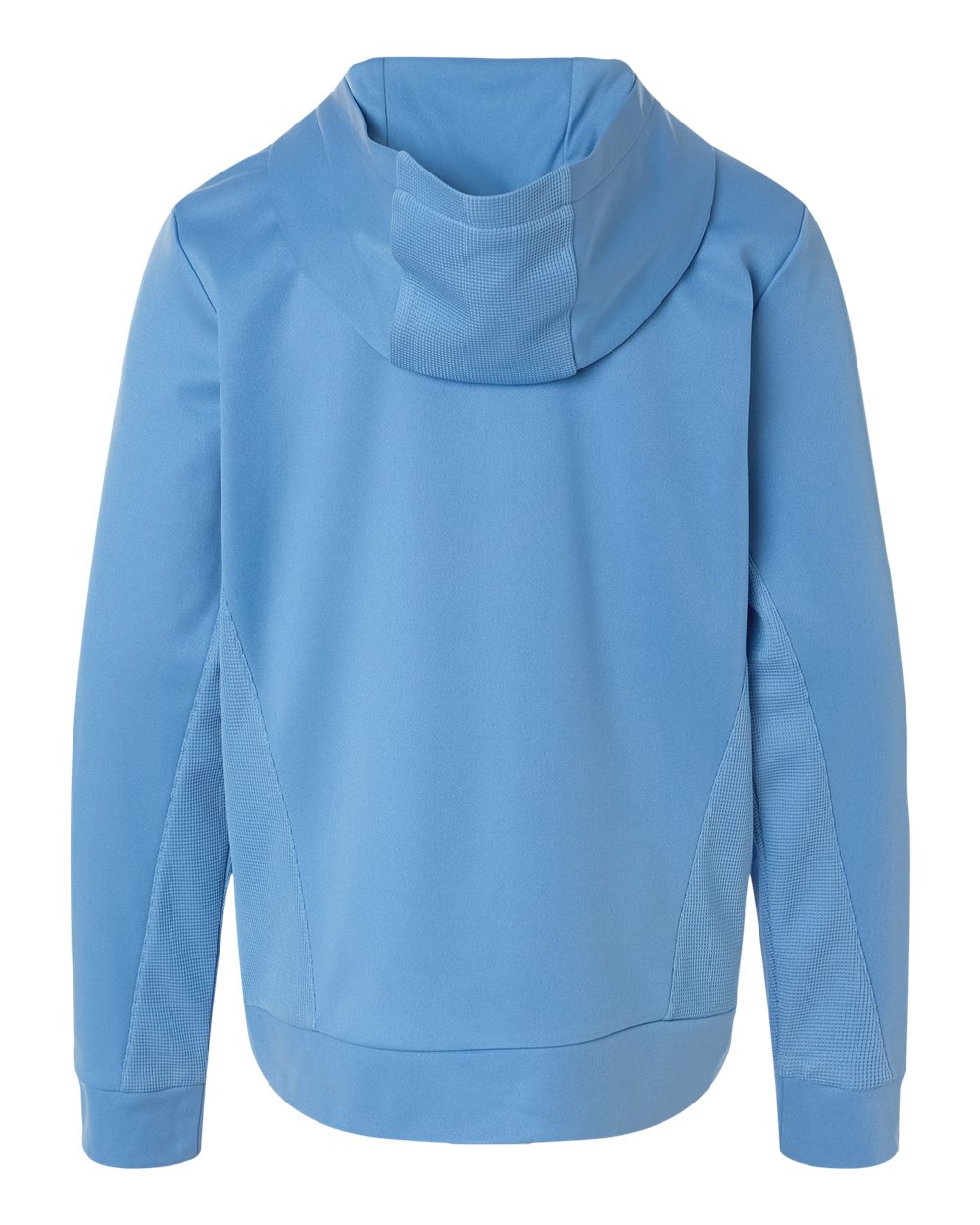 Team 365 TT400Y Youth Squad Hooded Tech Fleece Pullover in Sport Light Blue, back