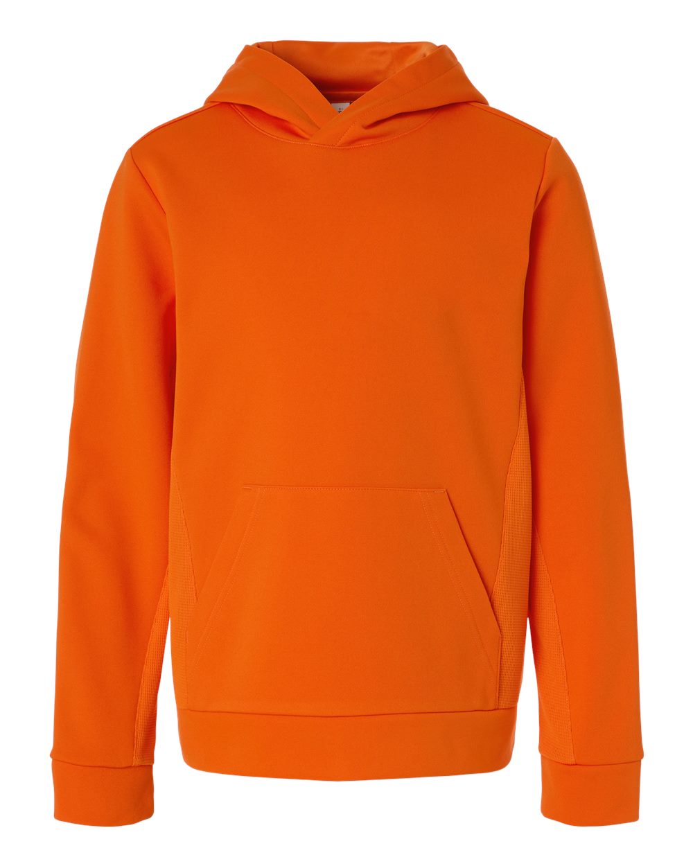 Team 365 TT400Y Youth Squad Hooded Tech Fleece Pullover in Sport Orange