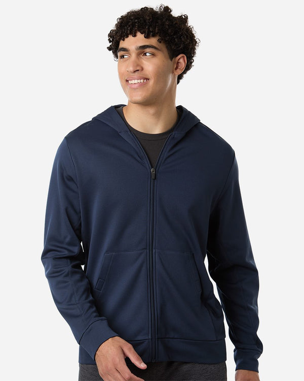 Team 365 TT402 Unisex Squad Tech Fleece Hooded Full-Zip